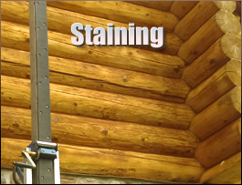  McLean County, Kentucky Log Home Staining